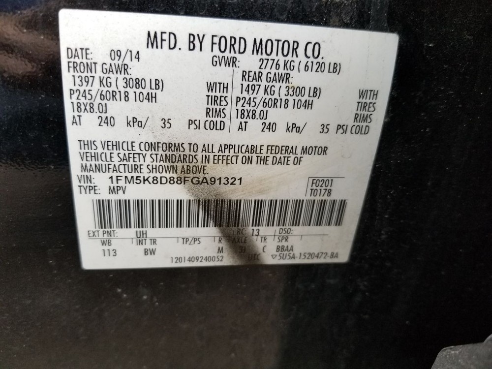 Camera/Projector Camera Tailgate Mounted Fits 13-15 EXPLORER 5076877