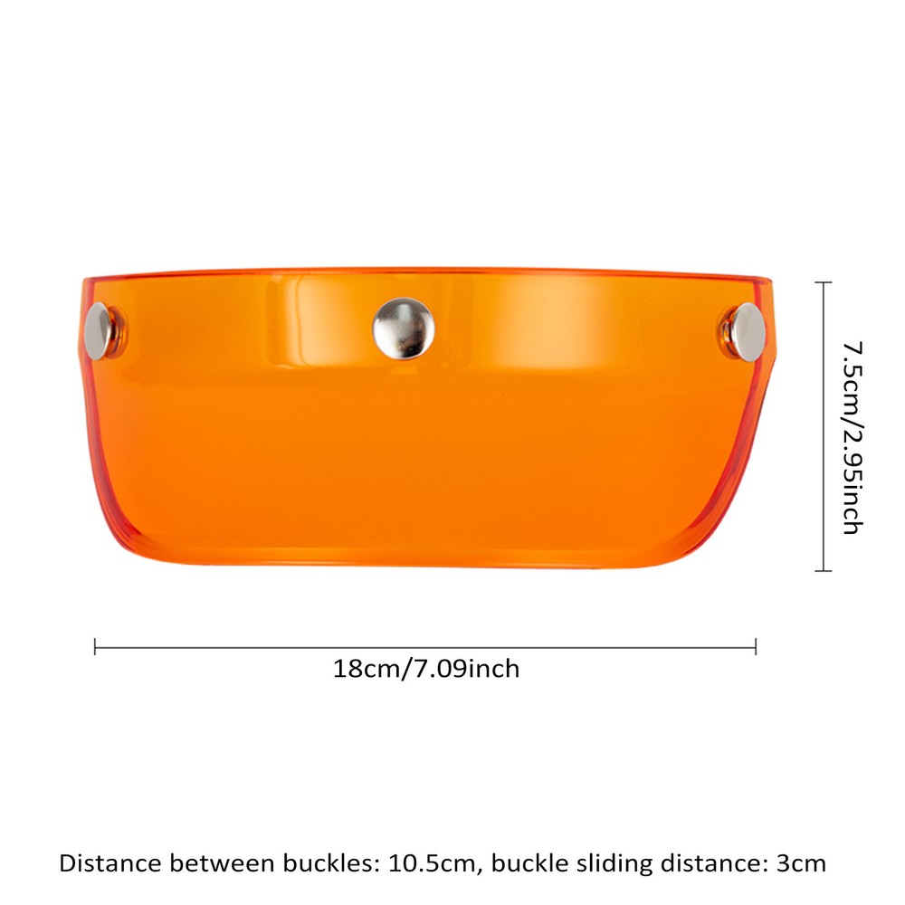 Motorcycle Visor Motorcycle 3/4 Open - B3H8