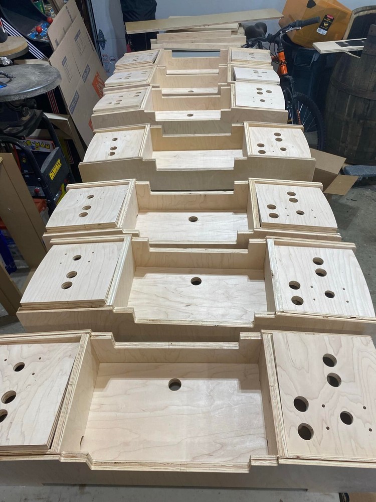 CNC Custom Barrell arcade flatpack