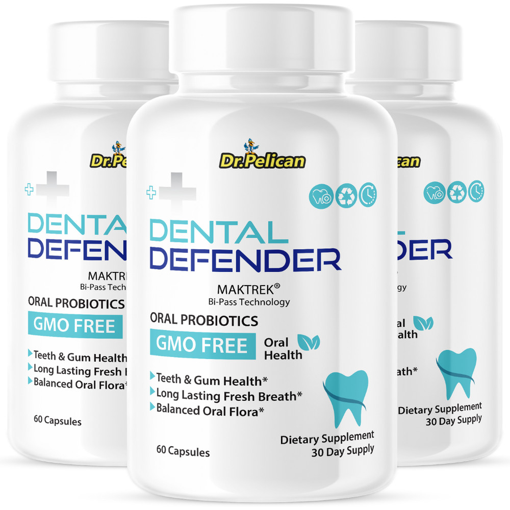 Dental Defender- Oral Support- 3 Bottles- 180 Capsules