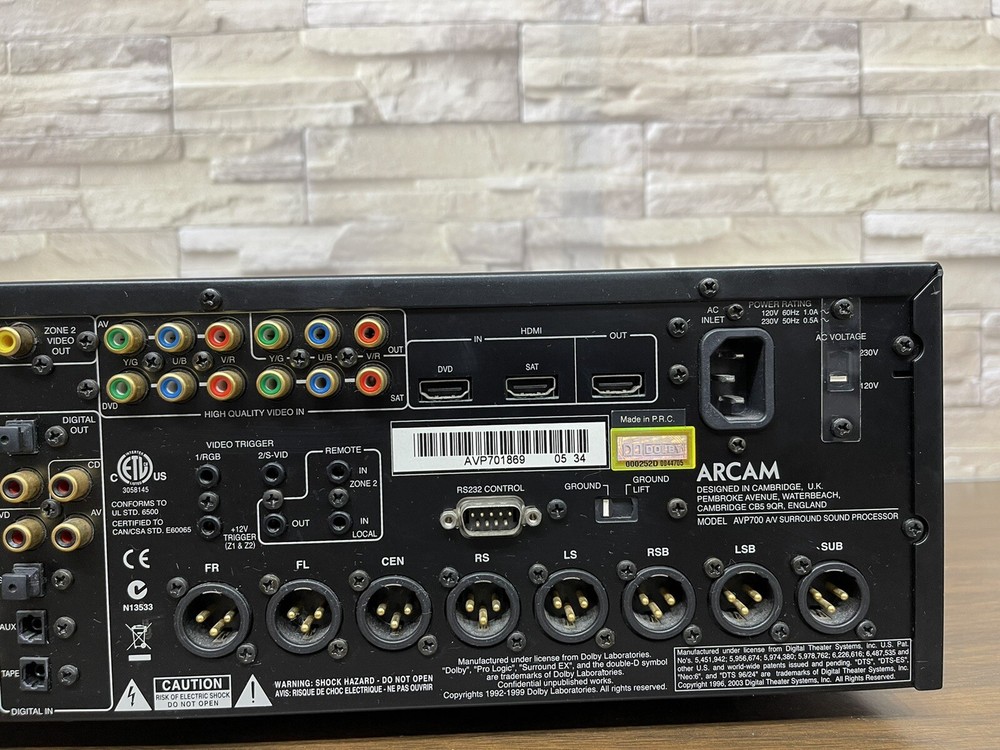 ARCAM AVP-700 A/V Processor Works Great