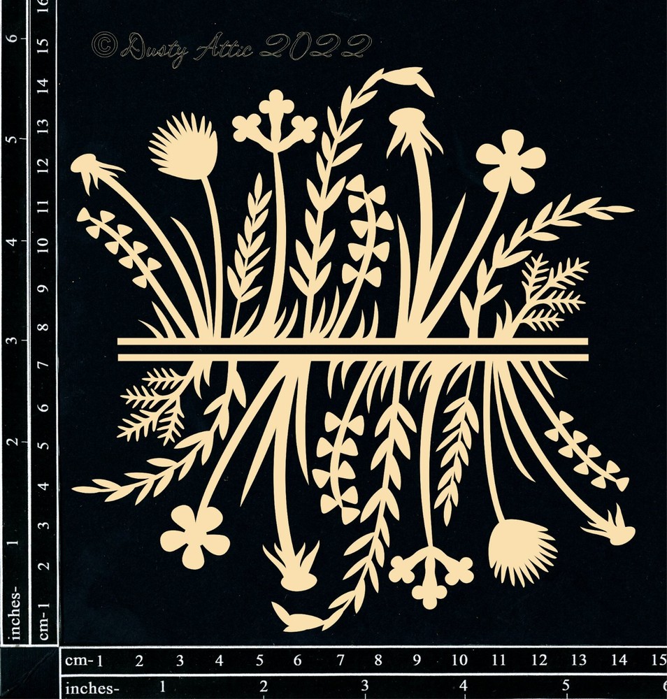 Dusty Attic, Chipboard, Botanic Trim, DA3328Y