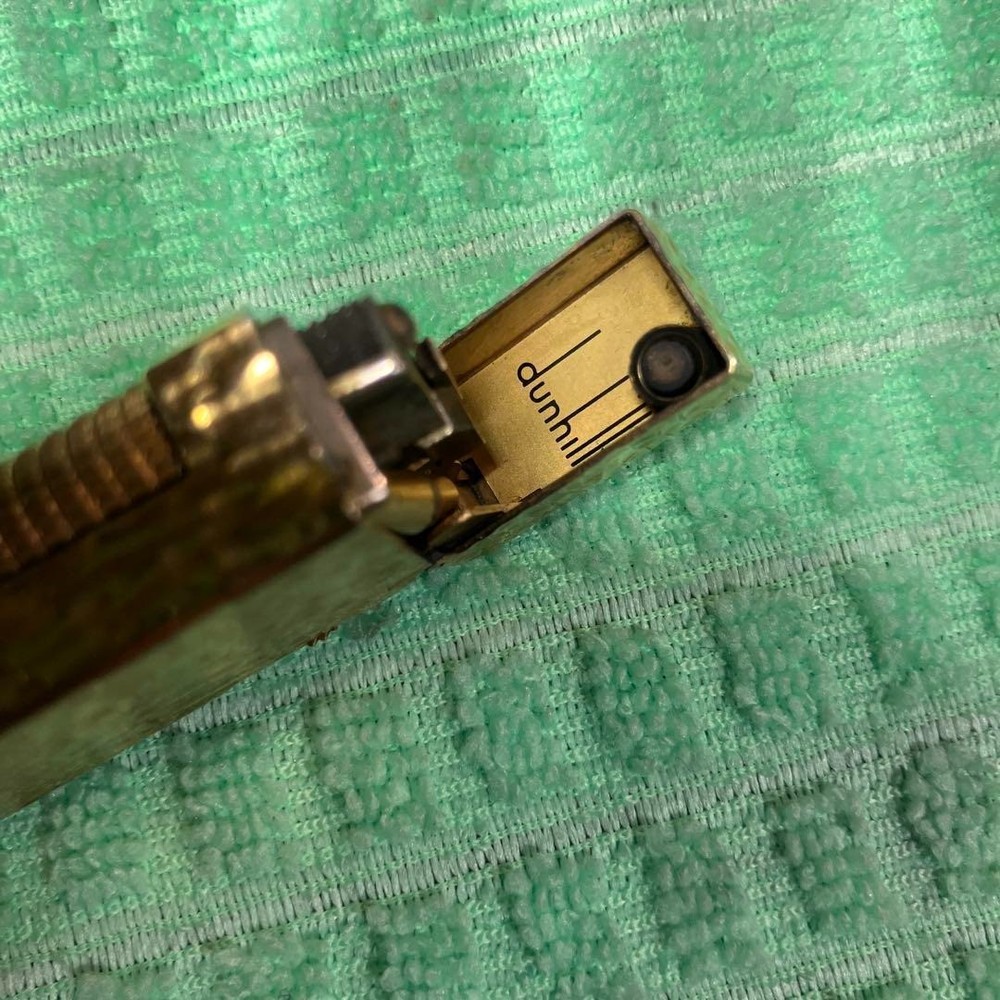 Overhauled Dunhill Gas lighter Gold without box