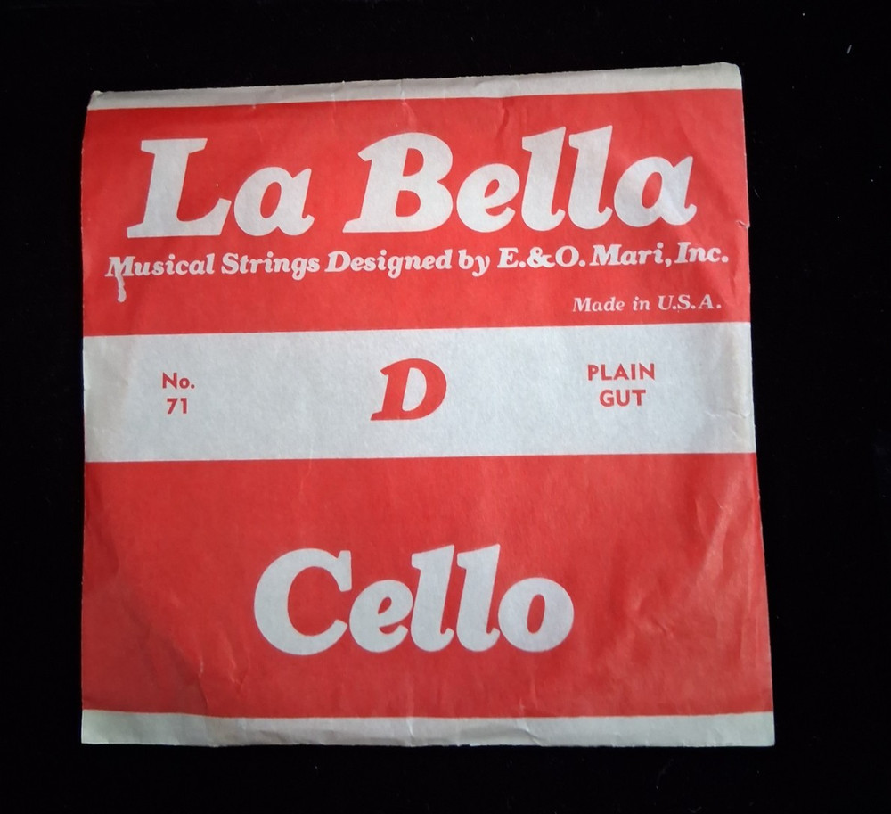 LA BELLA D CELLO PLAIN GUT 50 INCHES LONG