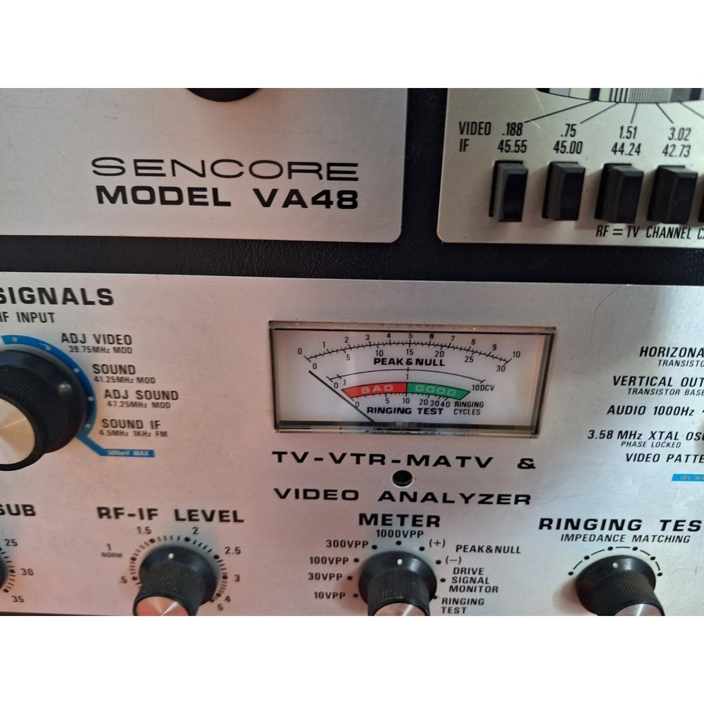 Vintage Sencore Model VA48 Video Analyzer Meter