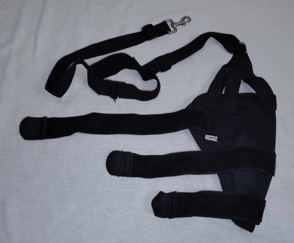 Labra Dog Knee Brace Size Medium, Rear Right Side, Black Adjustable