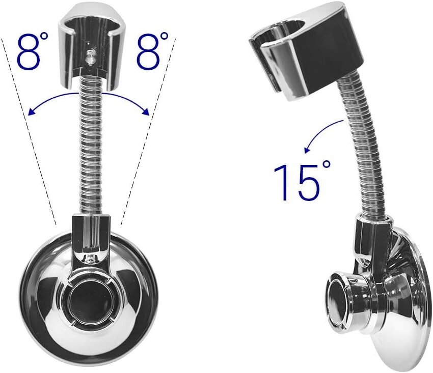 BathBeyond Shower Head Holder - Flexible Shower Head Holder Adjustable