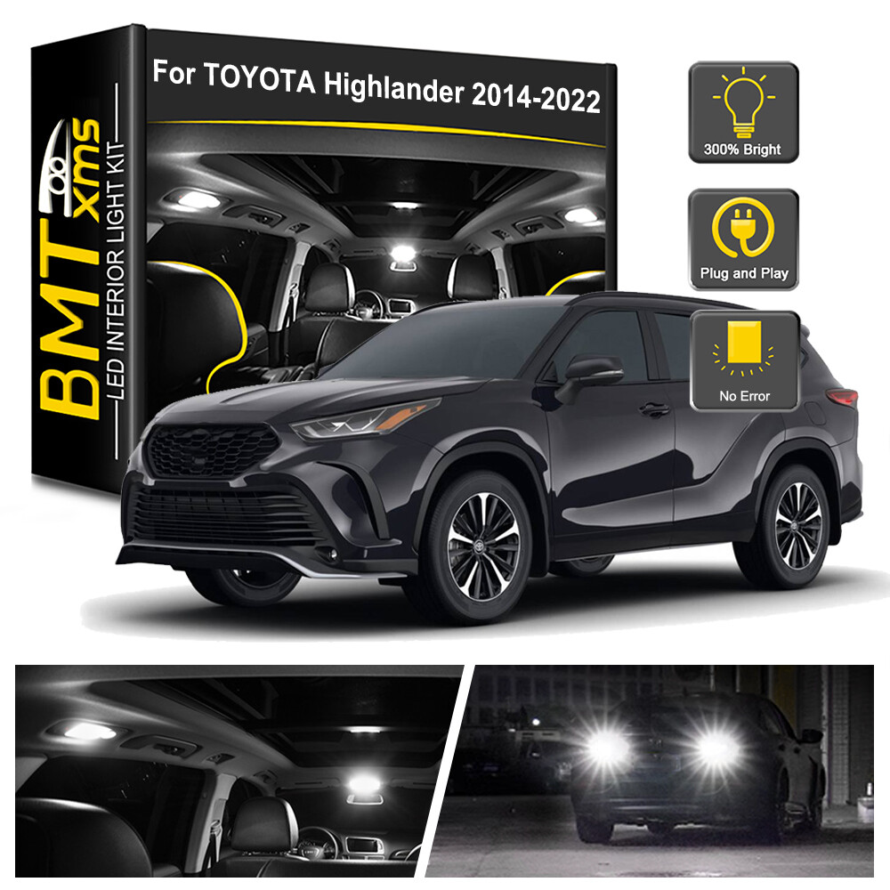 13x Interior LED Light Bulbs Reverse Trunk For Toyota Highlander 2014-2022 White