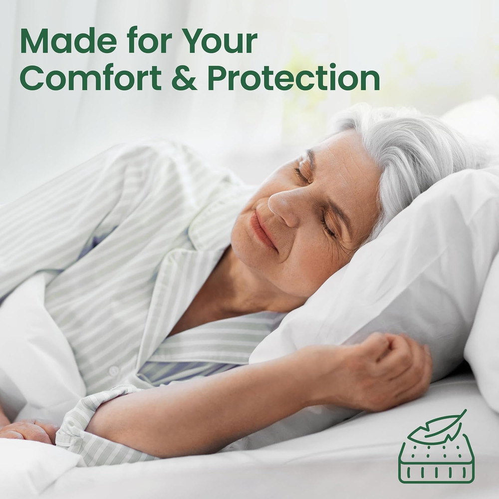 King Size Waterproof Mattress Protector Soft Breathable Fitted Cover 18 Deep