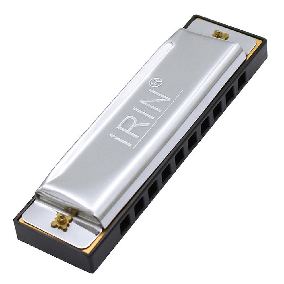 Harmonica for Students Beginners 10 Hole Diatonic Harmonica Key of C, Silver