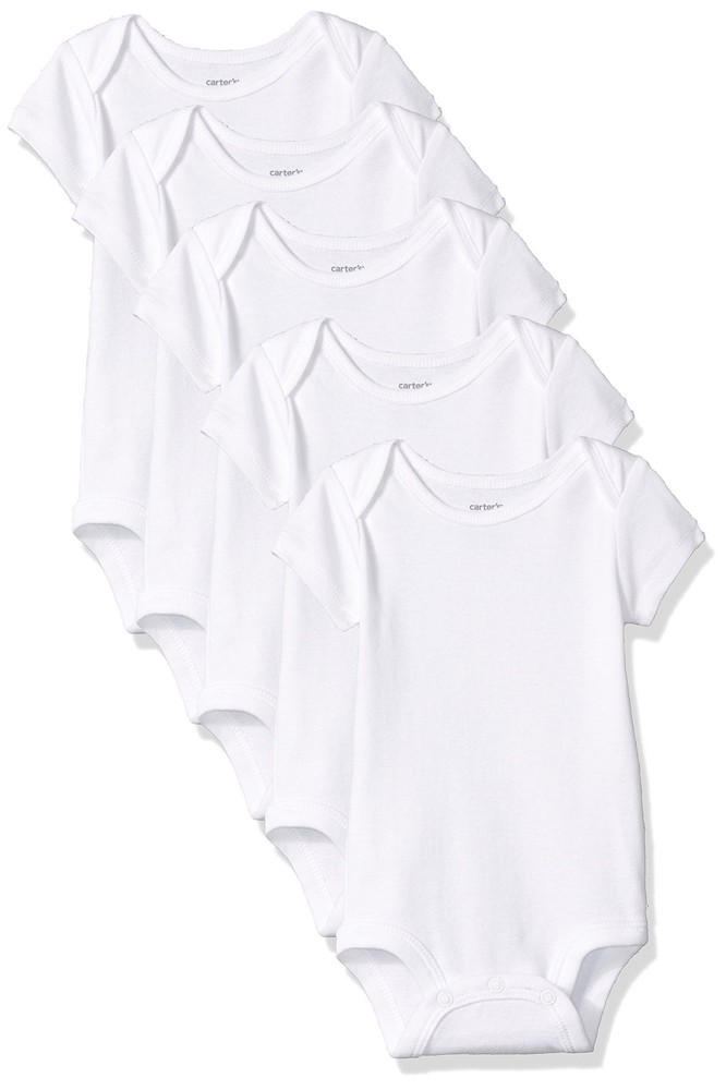 Carter's White Bodysuits 5pack 3 Months