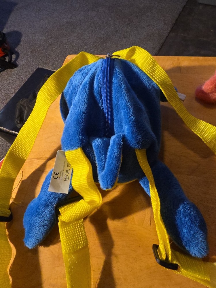 Rare Blue Alligator Chupa Chup Plush Backpack