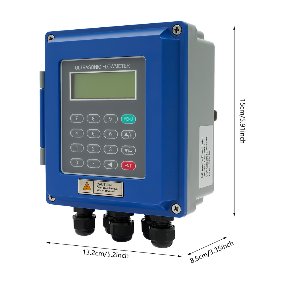 Ultrasonic Flow Meter TUF-2000B+ DN50~DN600m Fixed Clamp on Flowmeter Tool
