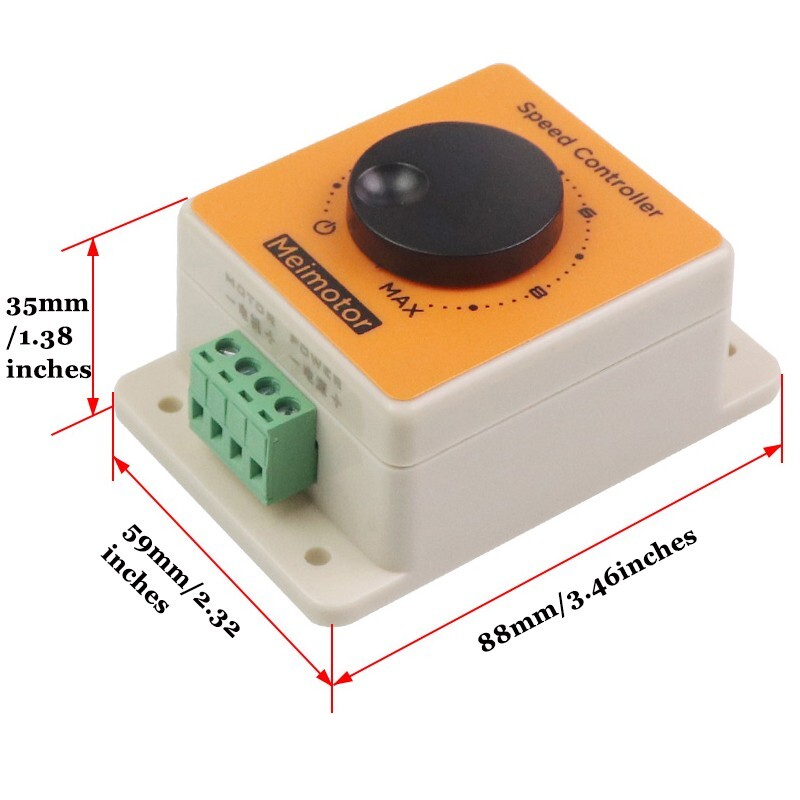 DC 10-36V PWM Brush Motor Speed Controller Regulator Power Reverse Direction