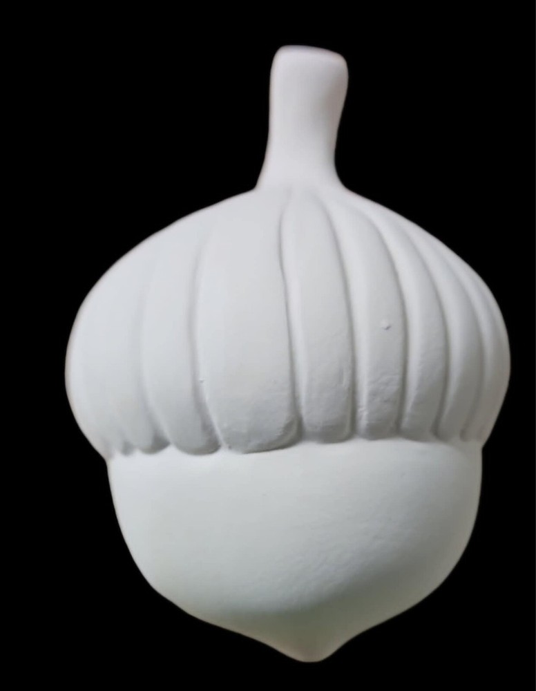 Clay Magic Acorn Unpainted Ready to Paint Ceramic Bisque