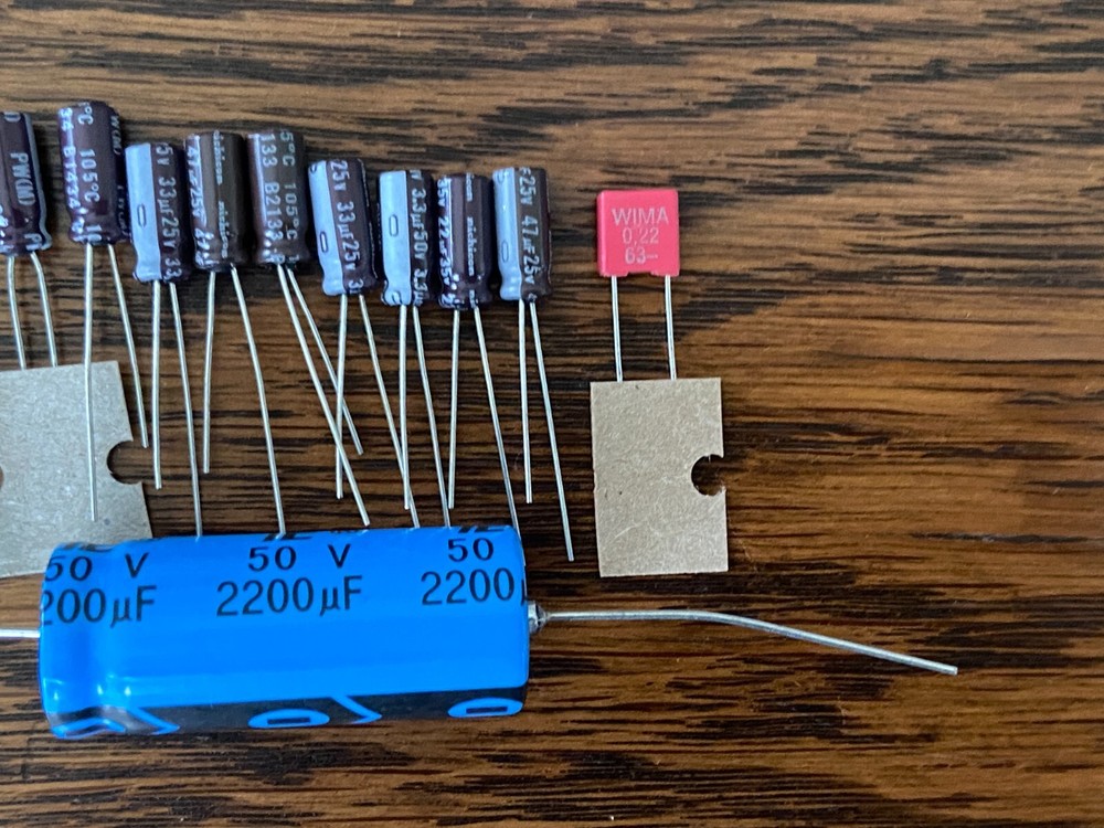 Technics SL-6 Speed Repair Kit Capacitors Turntable Recap Set