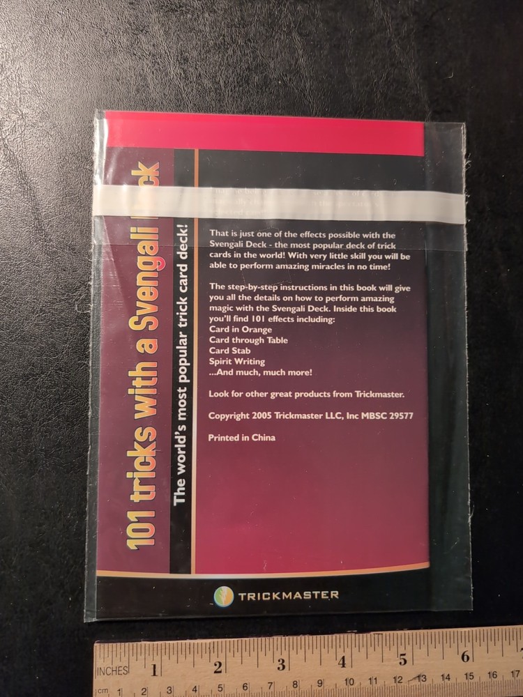 101 TRICKS WITH A SVENGALI DECK Magic Booklet