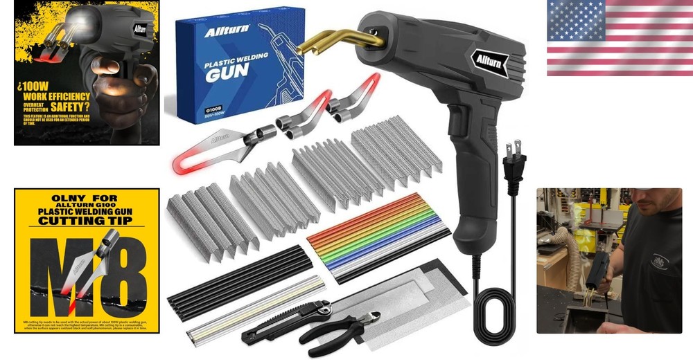 Plastic Welder Kit 2-in-1 Black