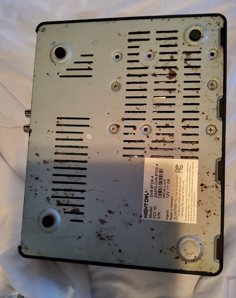 Night Owl DVR Model DVR-BTD8-4 Parts Only
