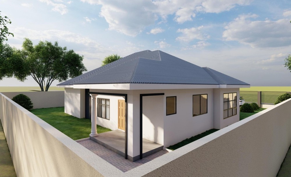 Three Bedroom Bungalow House Plans - Design Set