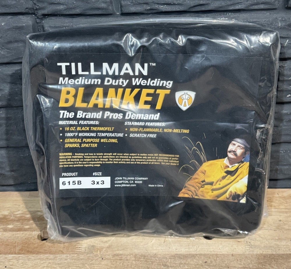 Tillman 615B Medium Duty Welding Thick Blanket 3x3 - New