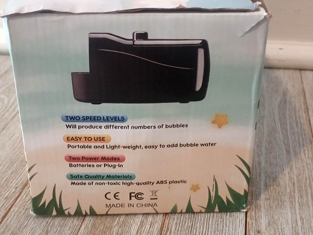 Bubble Blower Maker Machine Professional Automatic Portable Rechargeable
