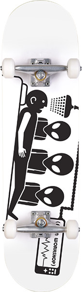ALIEN WORKSHOP ABDUCTION SKATEBOARD COMPLETE 7.75 WHITE