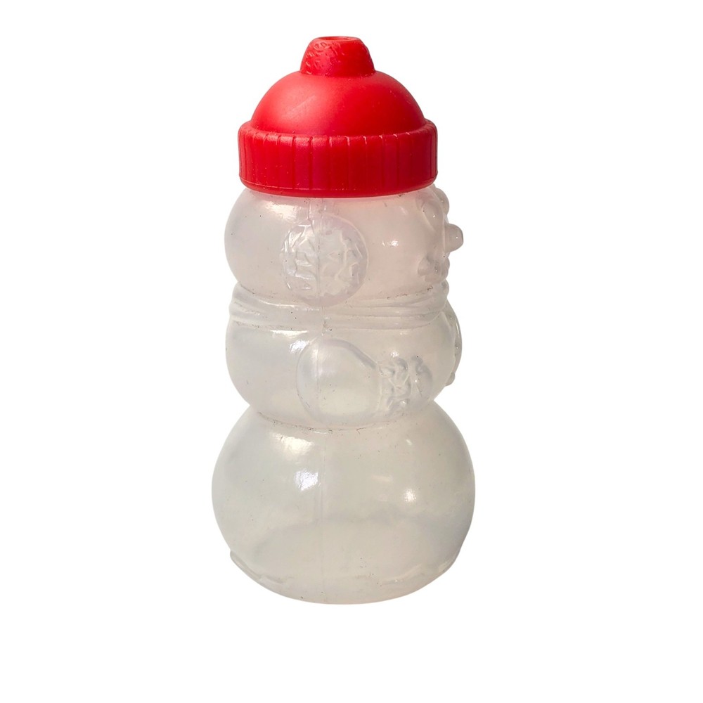 1990 Lanard Mr Snowman Sno-Cone Machine Syrup Bottle Replacement Part Red Cap