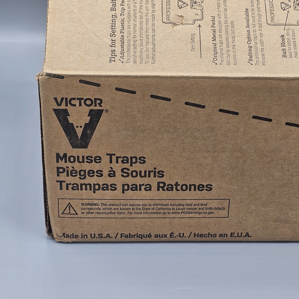 Victor Easy Set Wood/Plastic Mouse Trap 63-Count