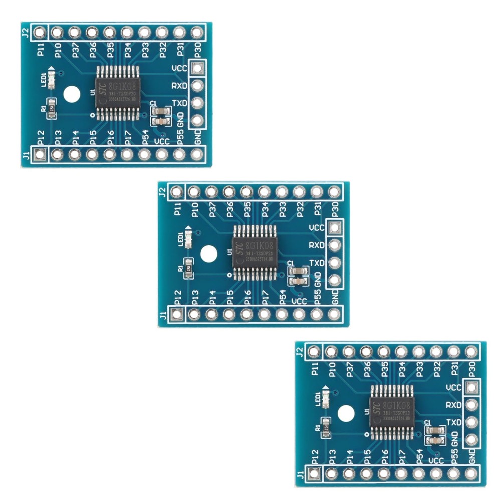 3 PCS STC8G1K08 STM8 Microcontroller Module Development Board Circuit
