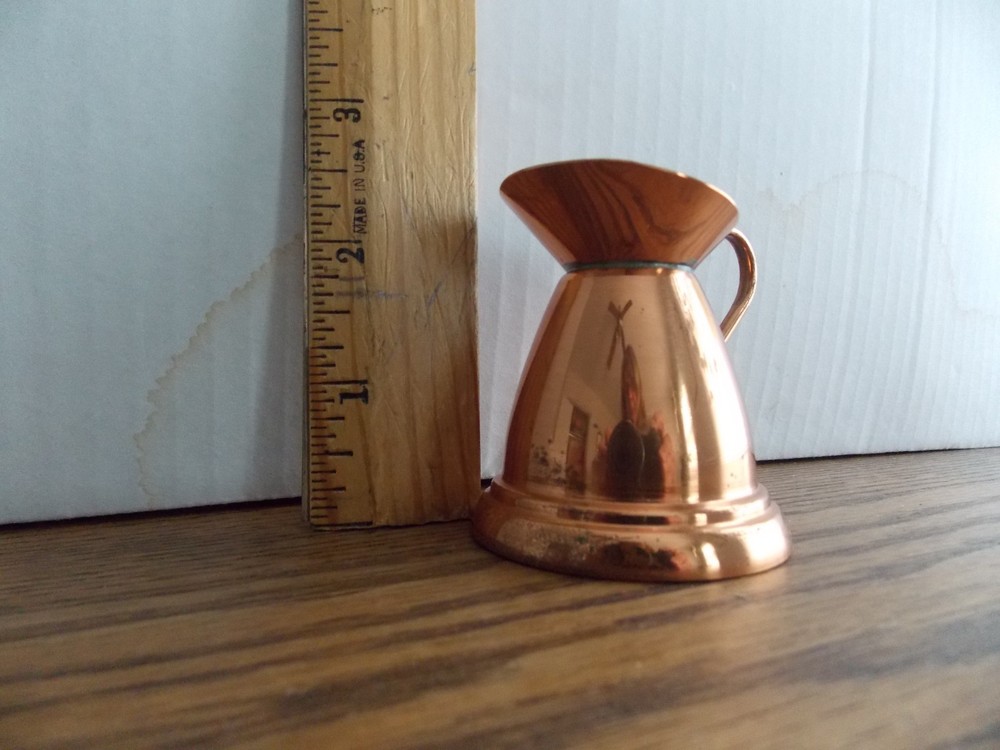Edradour  distillery souvenir copper pitcher, collectable, small pitcher.