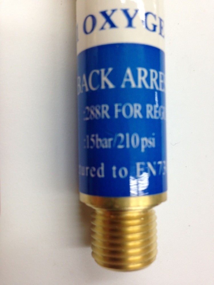 ACETYLENE & OXYGEN FLASHBACK ARRESTOR #288 SET TORCH WELDING ISO 9001