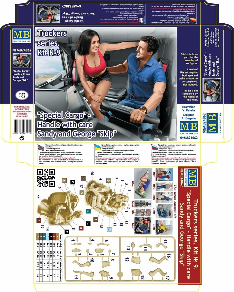 Master Box 24062 Special Cargo Handle with care! Sandy + George 1/24 scale