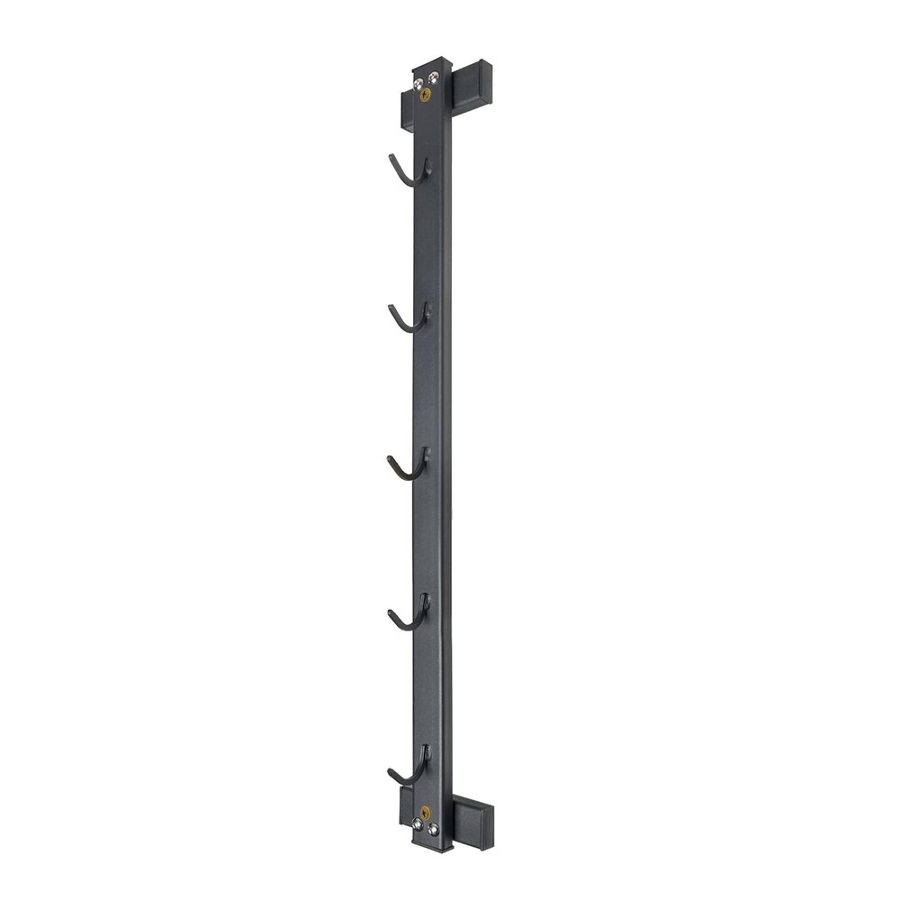 Wall Mounted Lat Pull Down Bar Organizer with Hooks Home Gym Storage Rack for...