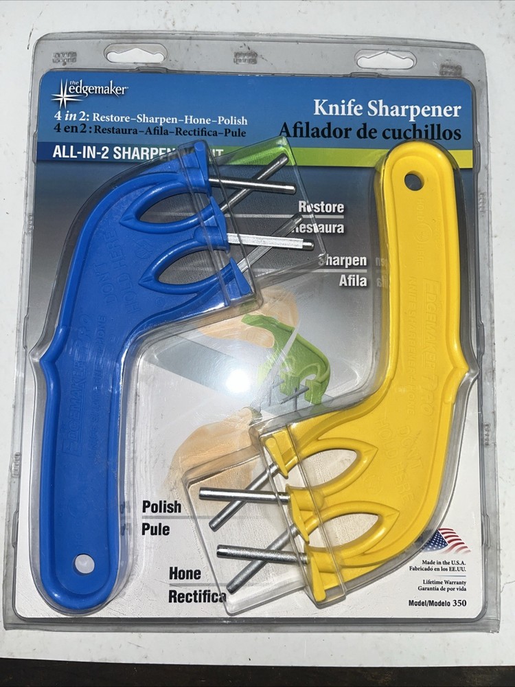 The Edgemaker Knife Sharpener 4 In 2 Knife Sharpener Set