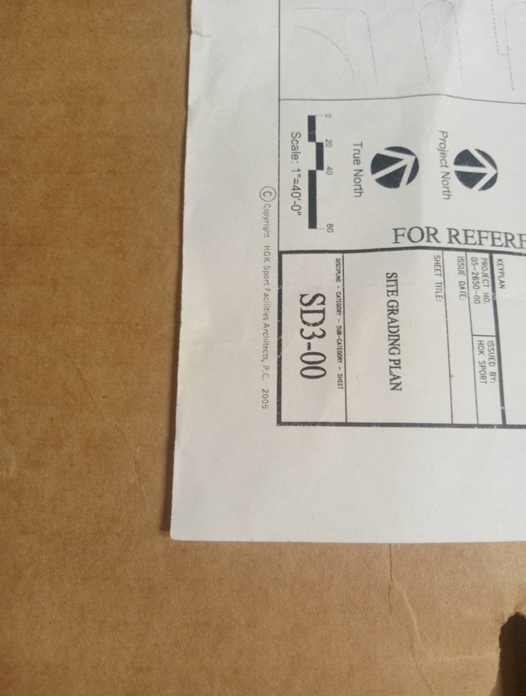 Yankee Stadium 2005 Site Grading Plan ("Blueprint")