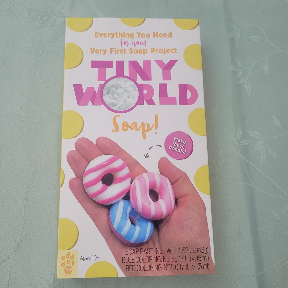 Tiny World Soap! Donut Shaped Soap Making Kit New Sealed