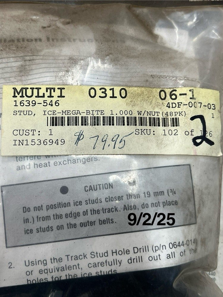 Woodys Mega Bite Studs 1.000” 48 Pack