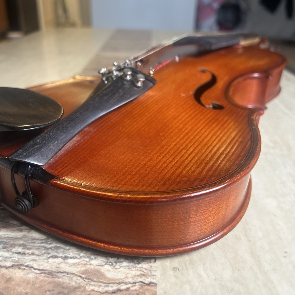 2004 Bianca Romanian Violin 4/4 Full Size – Needs Bridge Bow Strings - GC