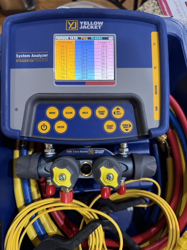Yellow Jacket 40815 System Analyzer In Case New