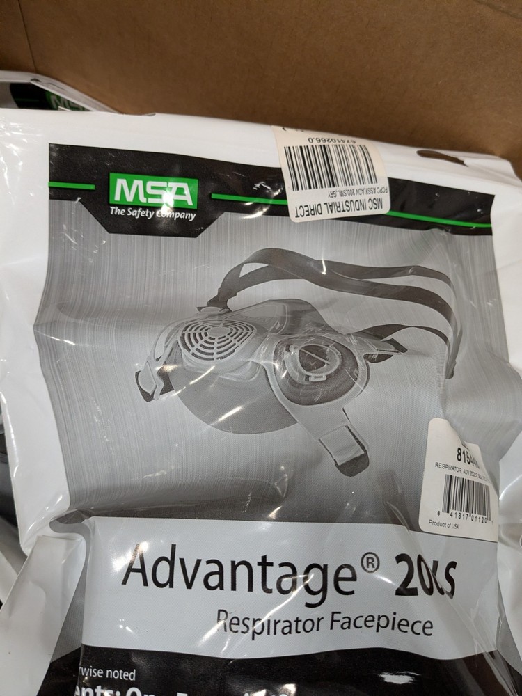(35) MSA Advantage 200LS Half-Mask Respirator Facepiece Single Strap Size Small