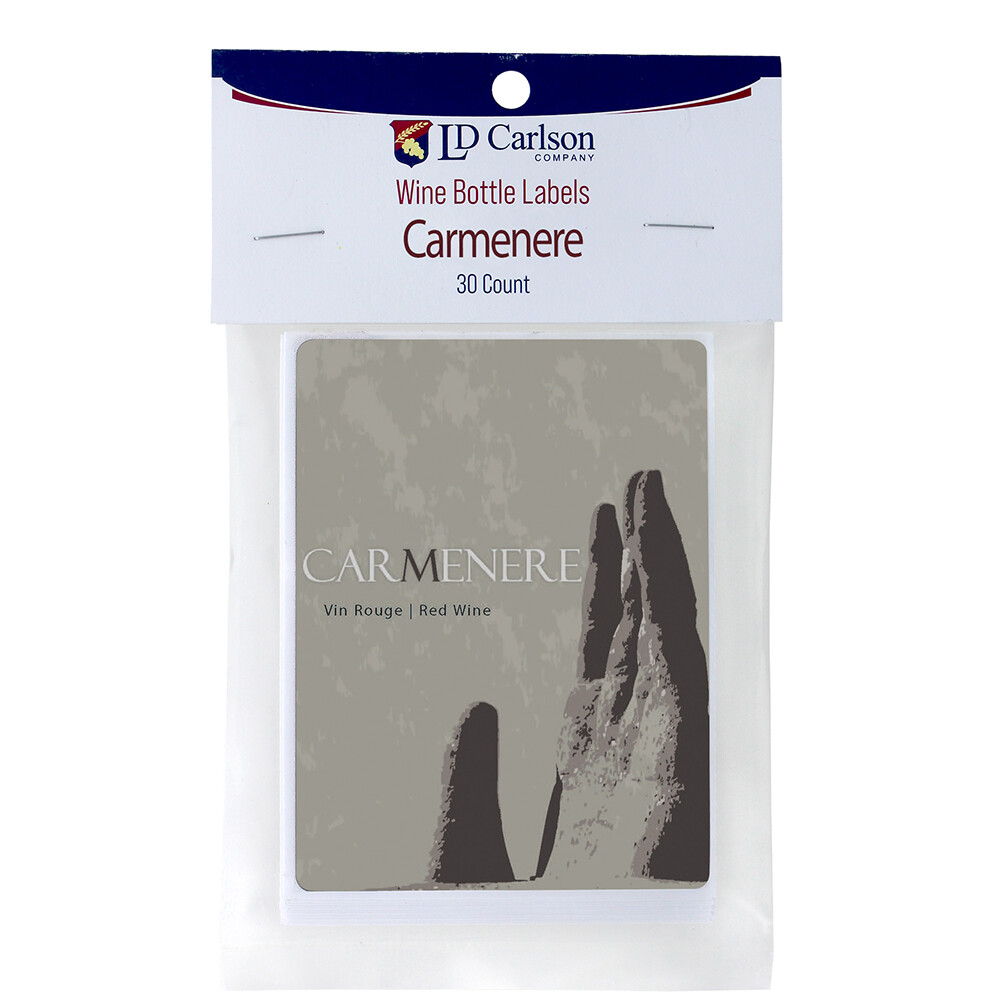 Carmenere Wine Labels 30/Pack Varietal Collection