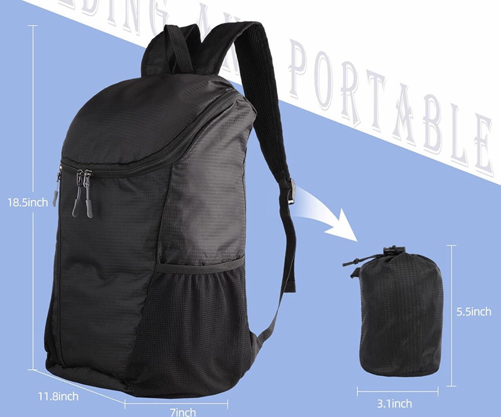 Hiking Backpack (Blue) - Lightweight- Splash Resistant