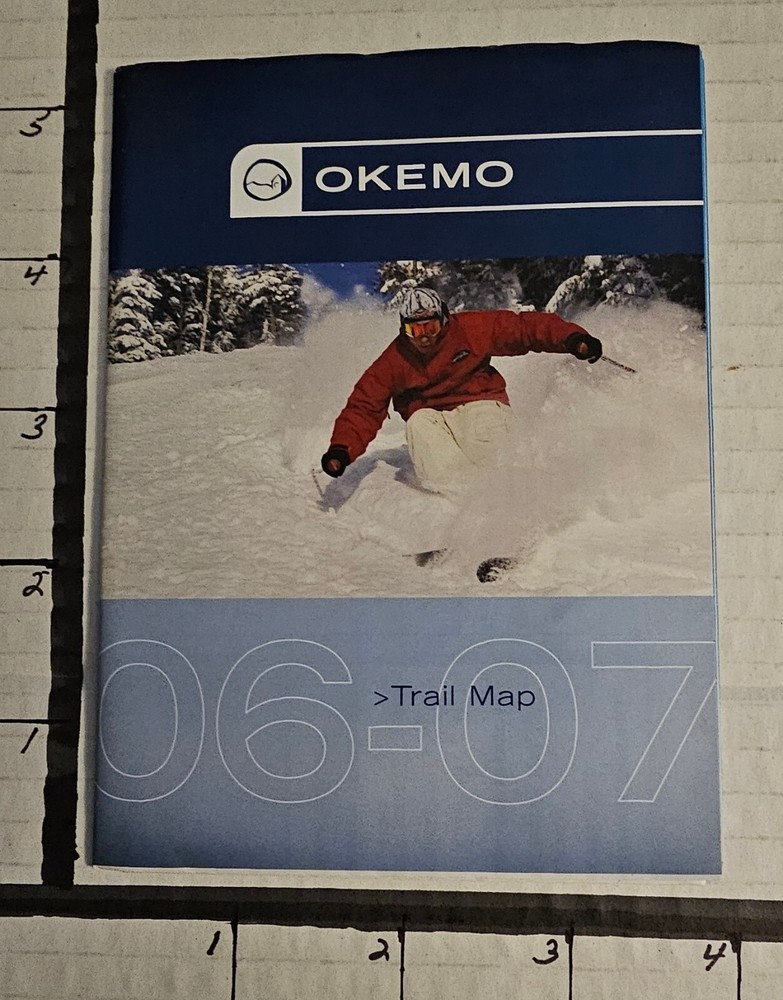 2006/07 OKEMO MOUNTAIN SKI AREA TRAIL MAP.  MINT UNUSED