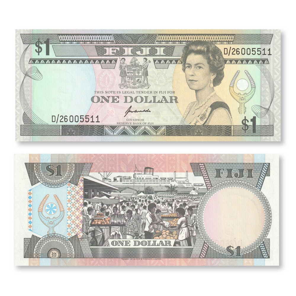 Fiji 1 Dollar, 1993, B501b, P89a, UNC