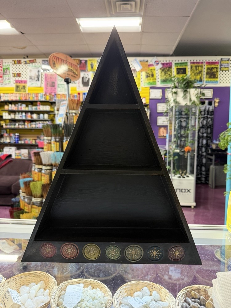 Chakra Wood Altar Shelf