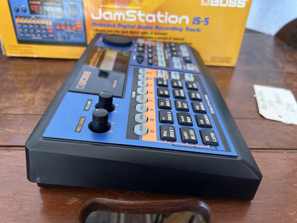 Boss JS-5 Jam Station Backing Machine w/ Power Supply & Manual - Original Box