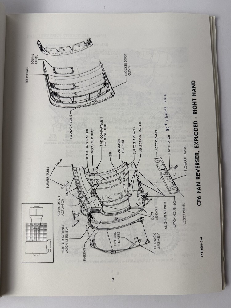 1981 GE CF6 Reverser System Training Manual Prepared by Evendale Tech School