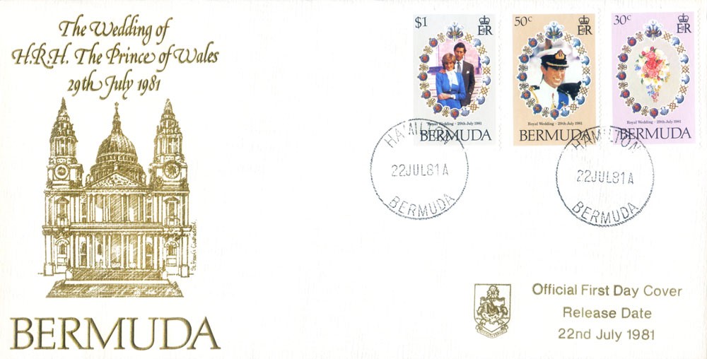 Bermuda shorts. Complete 1981 vintage. 3 FDC.