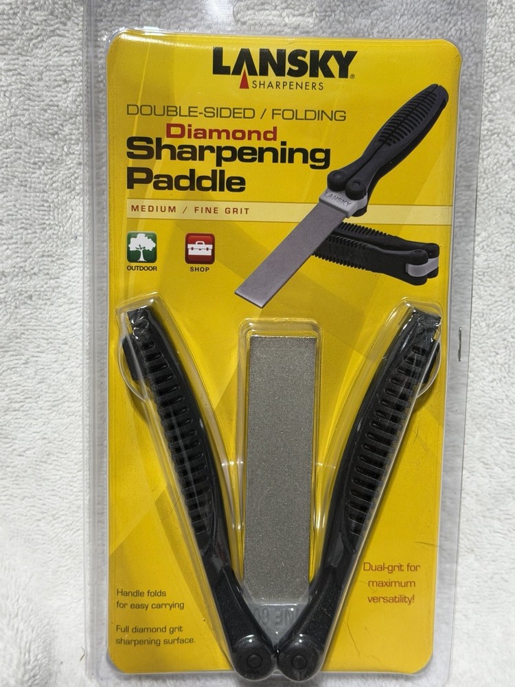 Lansky Double Sided Diamond Sharpening Paddle Medium Fine Grit FP-2860 New
